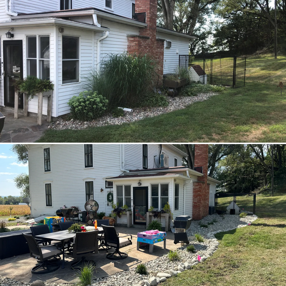 Before and After Transformations for Thomas' Lawn Care in Maryville, MO