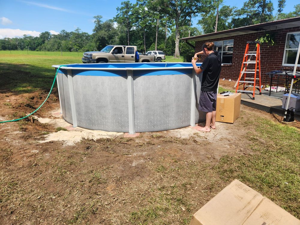 Above Ground Pool Installation for Down & Dirty Lawn Svc  in Tallahassee, FL