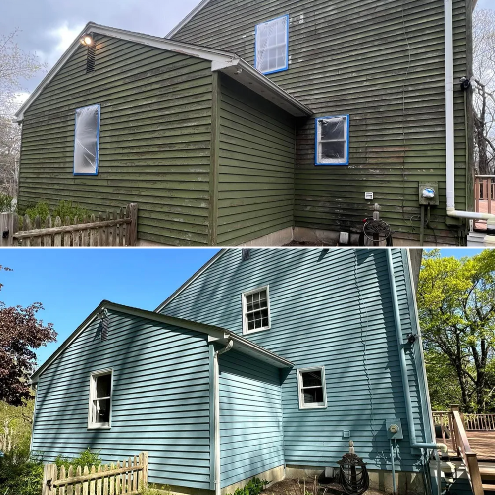 Before & After  for Suter & Sons Painting in Amherst, Western Massachusetts