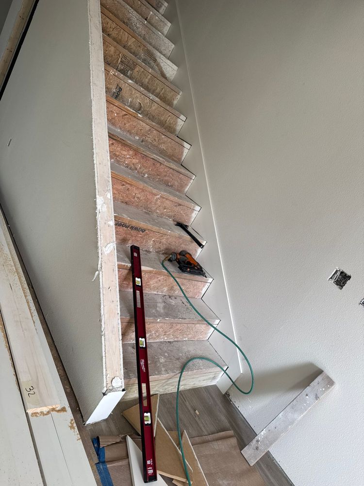 Wood Stair installations  for Emmanuel Trim in Bradenton, FL