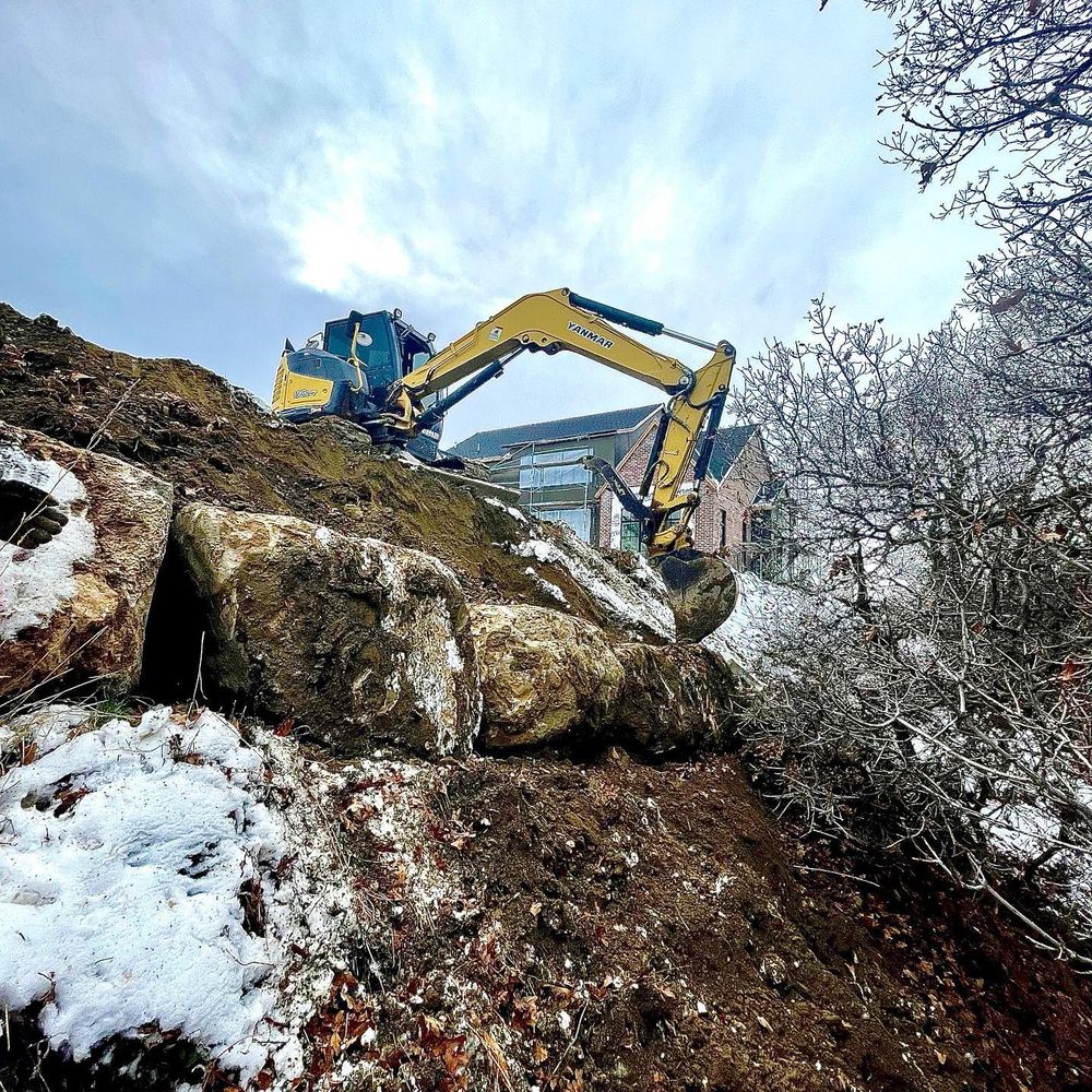 Enhance your property's drainage and landscape with our professional land grading services, ensuring a level foundation for construction and preventing water pooling to protect your home from potential damage. for Premier Rockwall & Excavating in Spanish Fork, UT