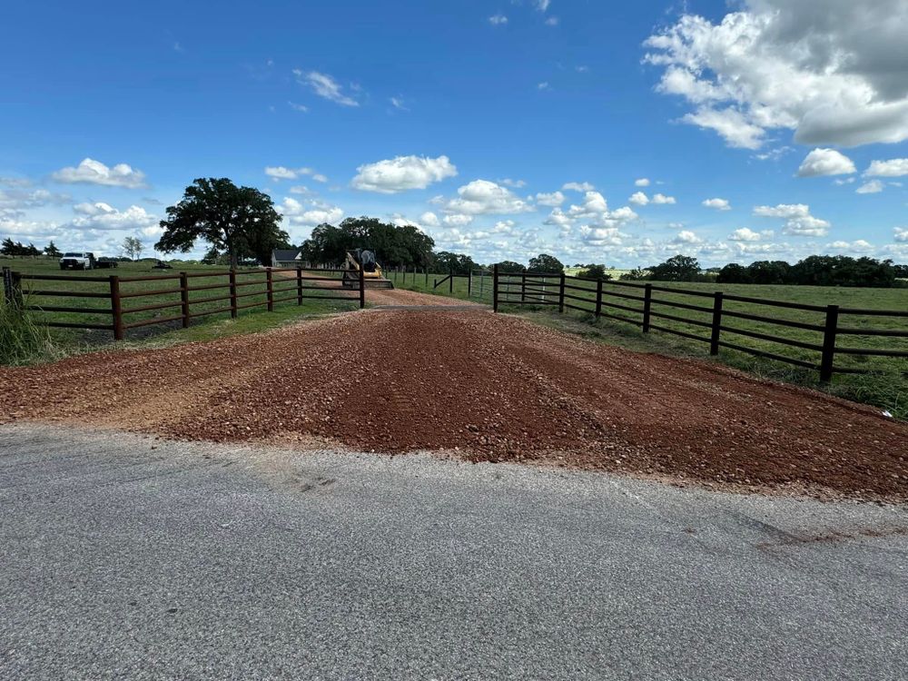 Excavating for RH Property Enhancement in Moulton, TX
