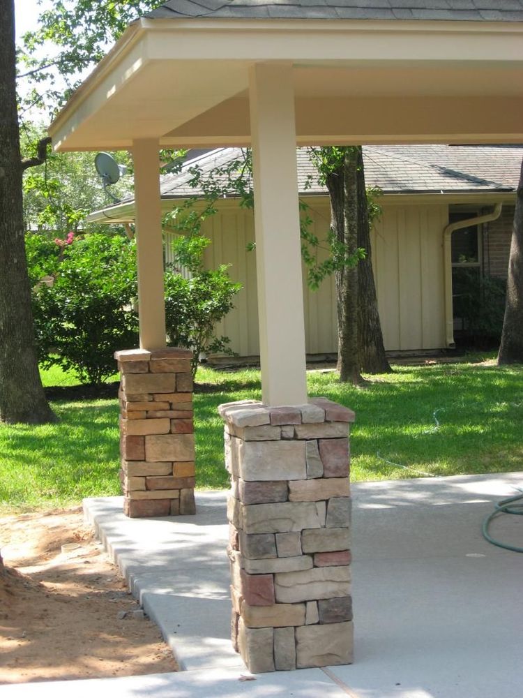 Our Stone Columns service offers homeowners the opportunity to add a touch of elegance and sophistication to their outdoor spaces, creating a timeless and sturdy structure that enhances curb appeal. for Select Masonry & Roofing in Framingham, MA