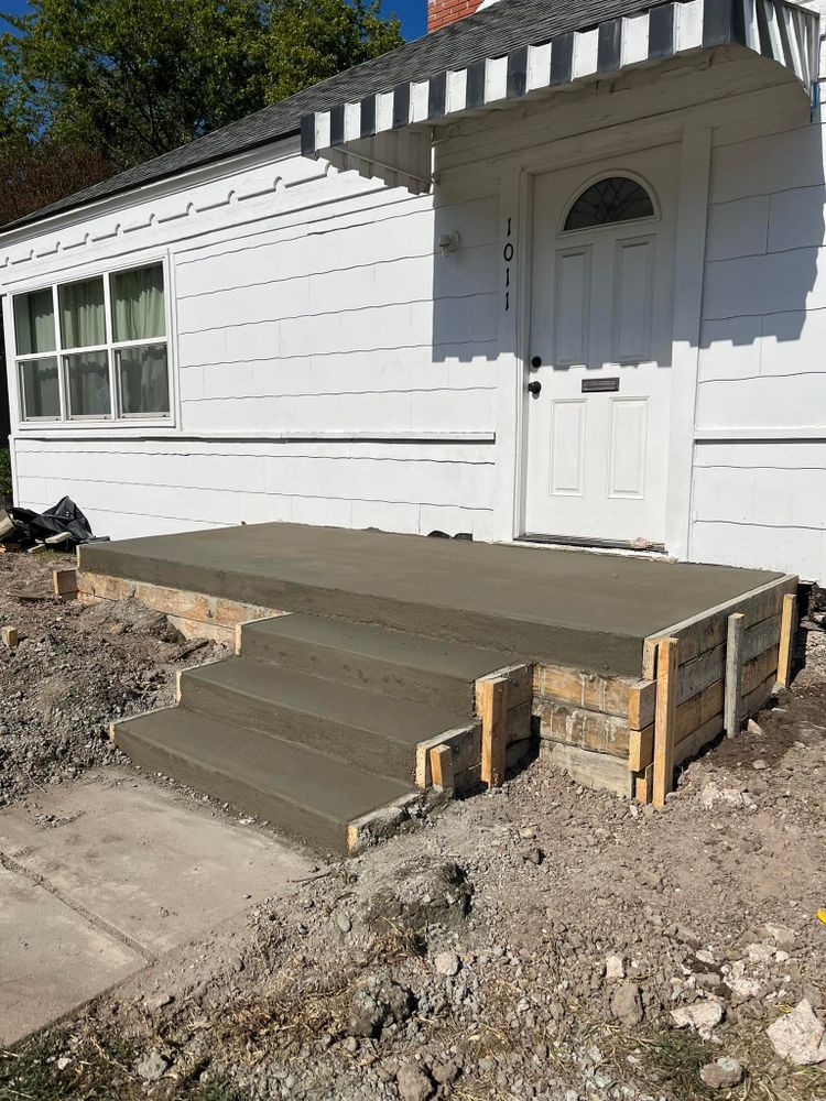 Enhance your home with our expert stair design and installation service, offering durable, stylish concrete stairs that blend seamlessly with your architecture for safe and beautiful access to every level. for Mel Concrete and Construction in College Station, TX