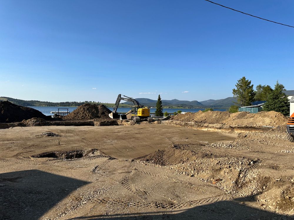 Dirt Work for R&H Homes in Bozeman, MT
