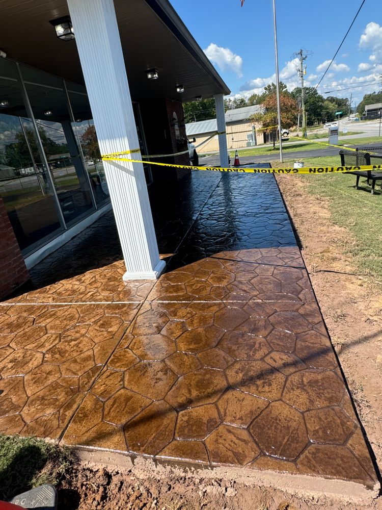 Decorative concrete  for Stillwell Earthworks in Trussville, AL