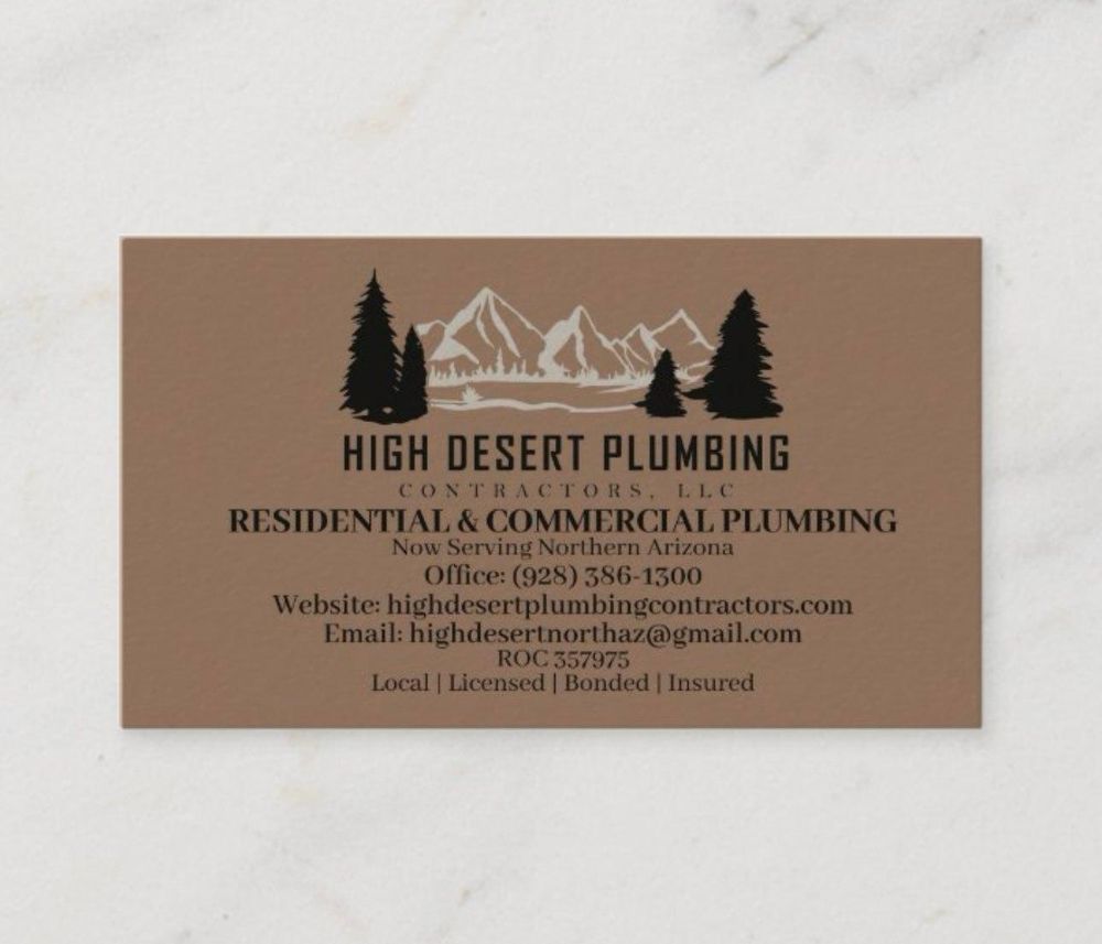 All Photos for High Desert Plumbing Contractors LLC in Winslow, AZ