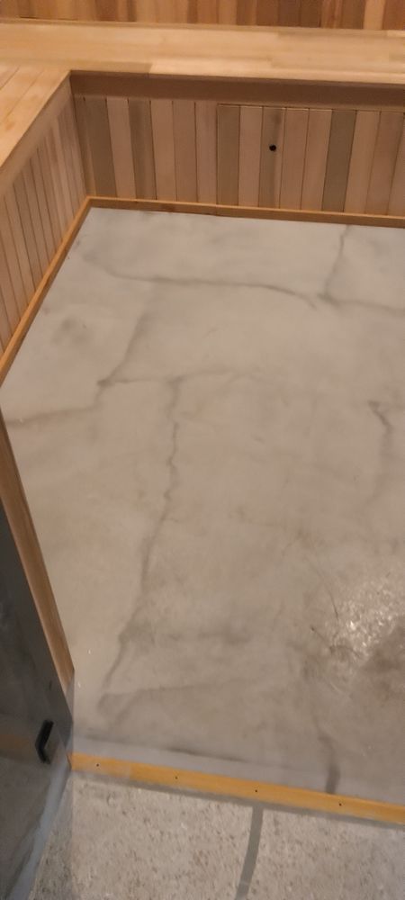 Epoxy floors and countertops for J2 Construction in Red Lodge, MT