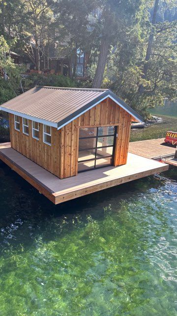 Boat house for The Baskins Sawmill in Port Angeles,  WA