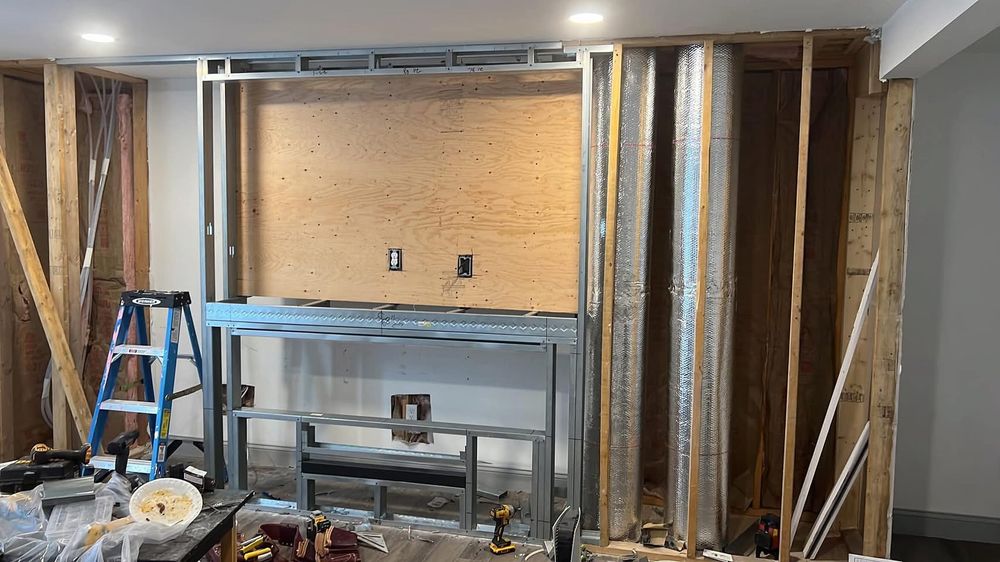 Our Light Gauge Metal Framing service offers homeowners a durable, cost-effective, and fire-resistant solution for building projects, ensuring strong structural support tailored to your specific design needs while enhancing home longevity. for New Era Construction & Services LLC in Manchester, NH