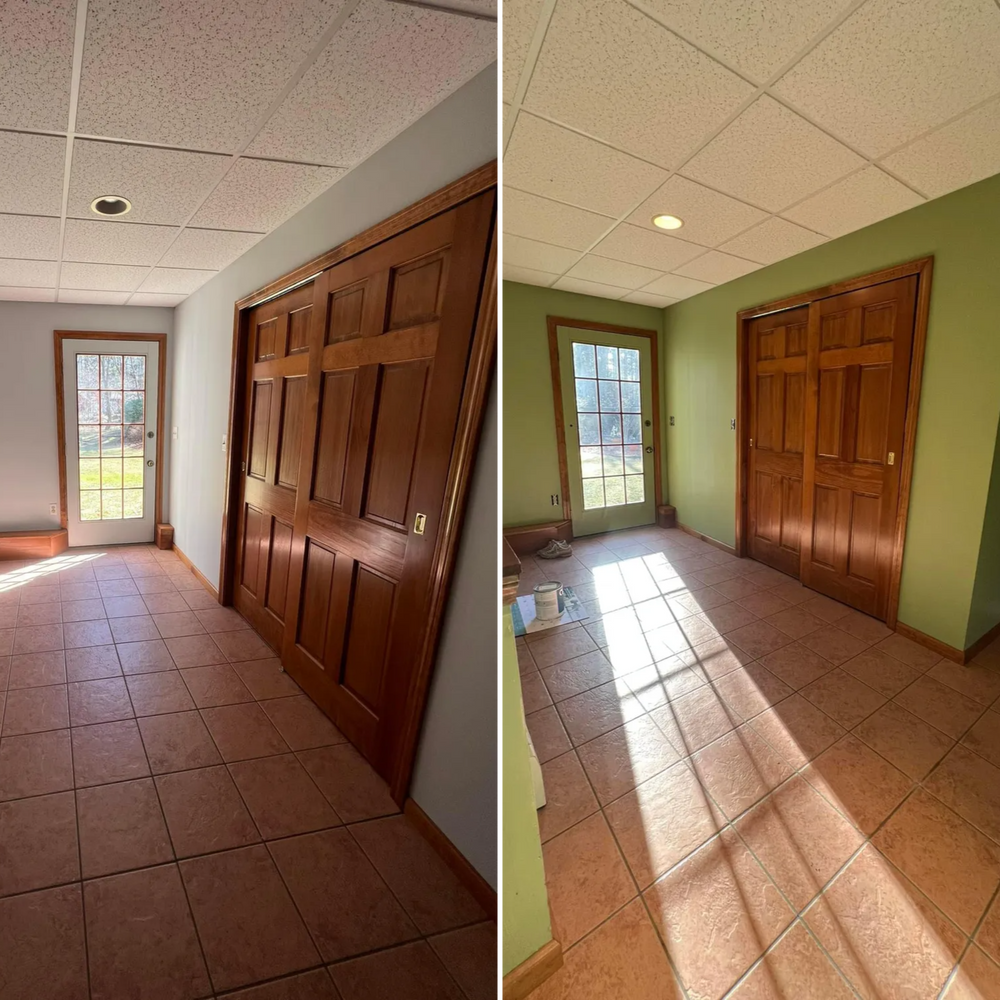 Before & After  for Suter & Sons Painting in Amherst, Western Massachusetts