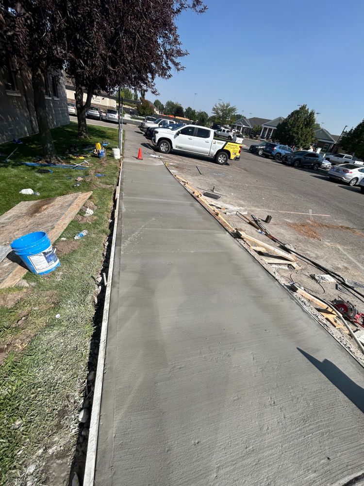 Concrete work for Remington Builders in Idaho Falls, ID