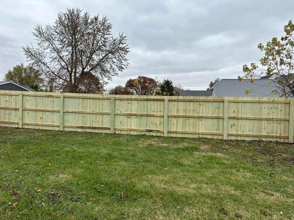 Fence Installation for Illinois Fence & outdoor co. in Kewanee, Illinois