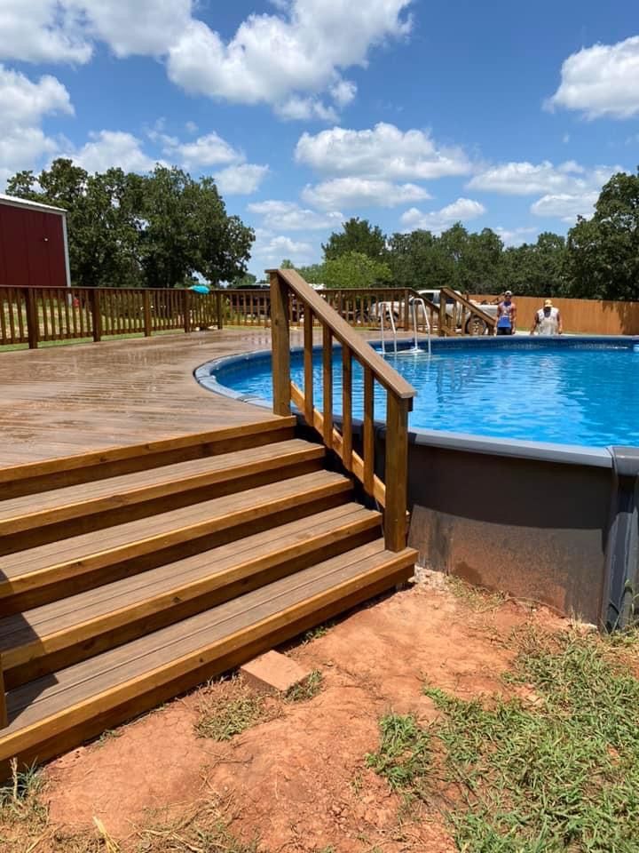 Decks for A’Hearn Construction  in Prague, OK