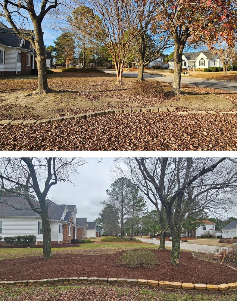 Our Seasonal Clean-up Services offer comprehensive fall and spring clean up, removing debris, fertilizing lawns, and refreshing garden beds to prepare your outdoor spaces for the upcoming seasons efficiently. for Natures Accent in Wilson, NC