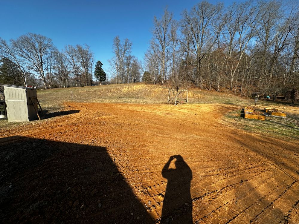 Site prep for Holmes Septic Works LLC in Knoxville, TN 