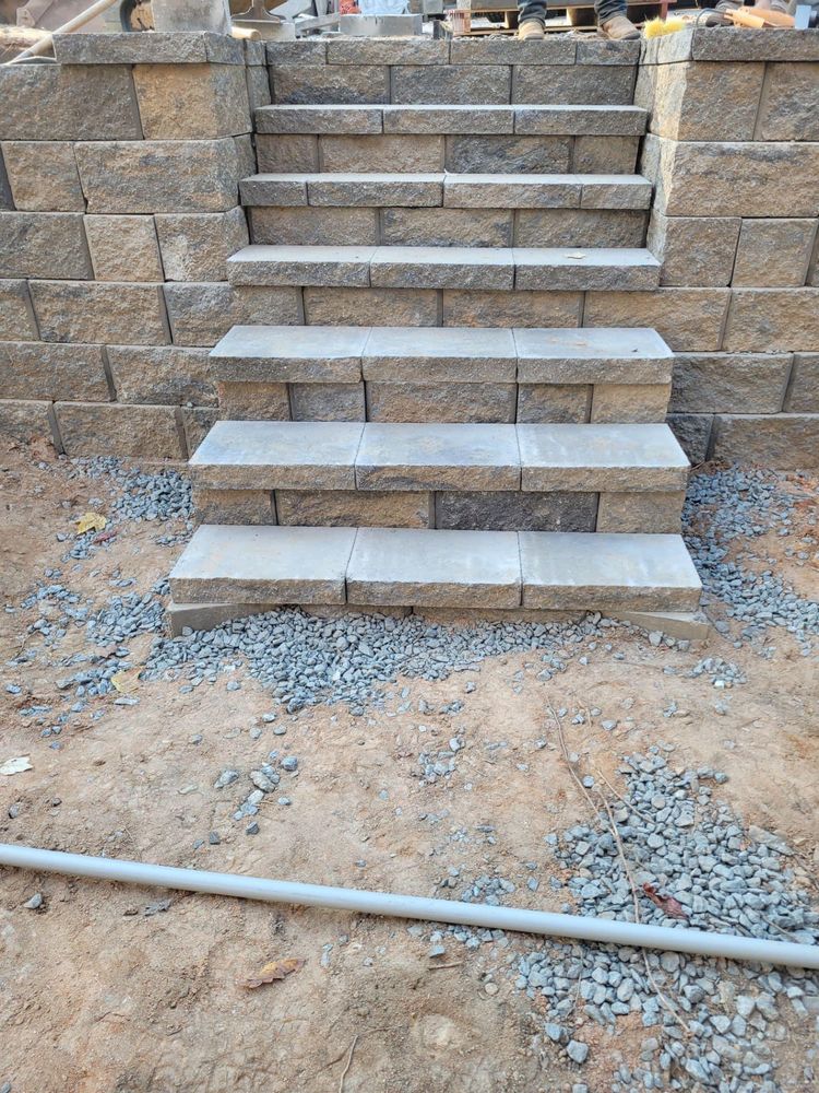Retainwall  for Rainman Pro Irrigation and Landscape LLC in Rock Hill, SC
