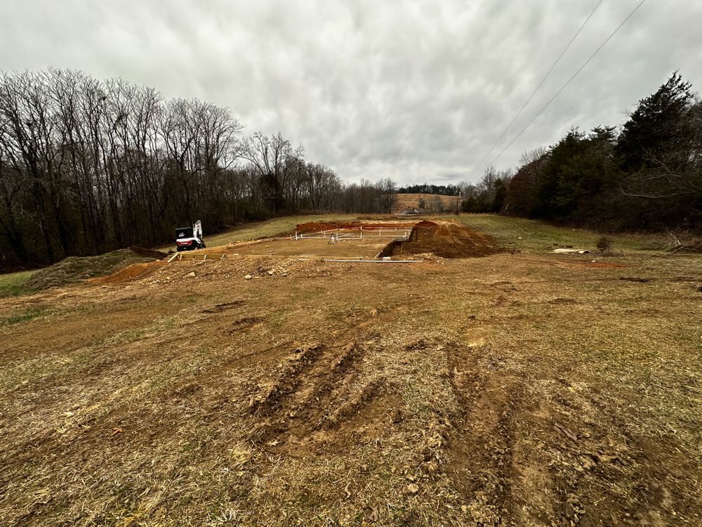 Site prep for Holmes Septic Works LLC in Knoxville, TN 