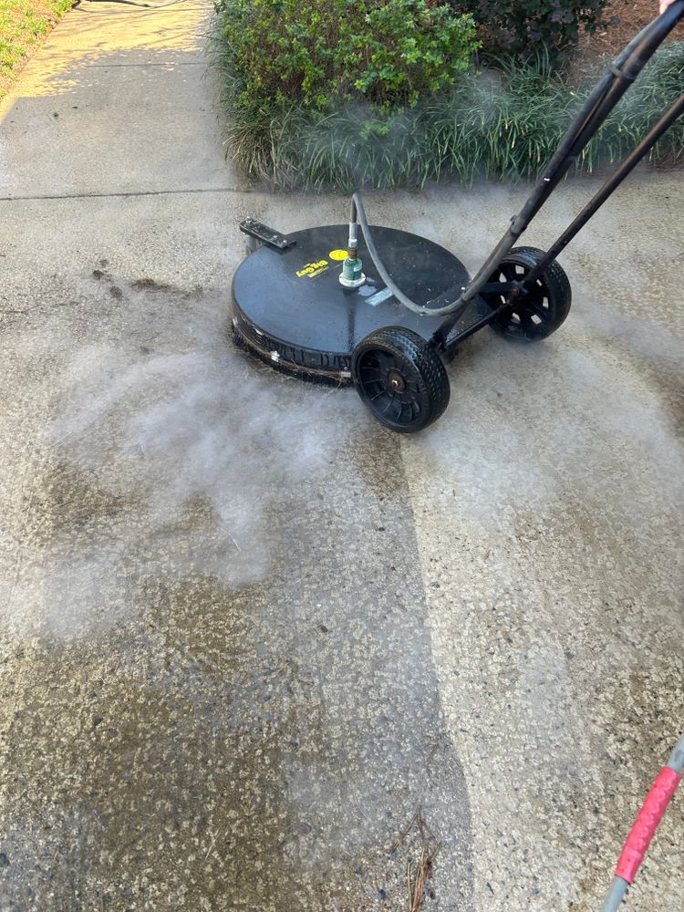 Enhance curb appeal and safety with our driveway and sidewalk cleaning service. Our professional pressure washing removes dirt, grime, and stains efficiently, bringing your surfaces back to their original shine. for 4U Pressure Washing in Huntersville, NC