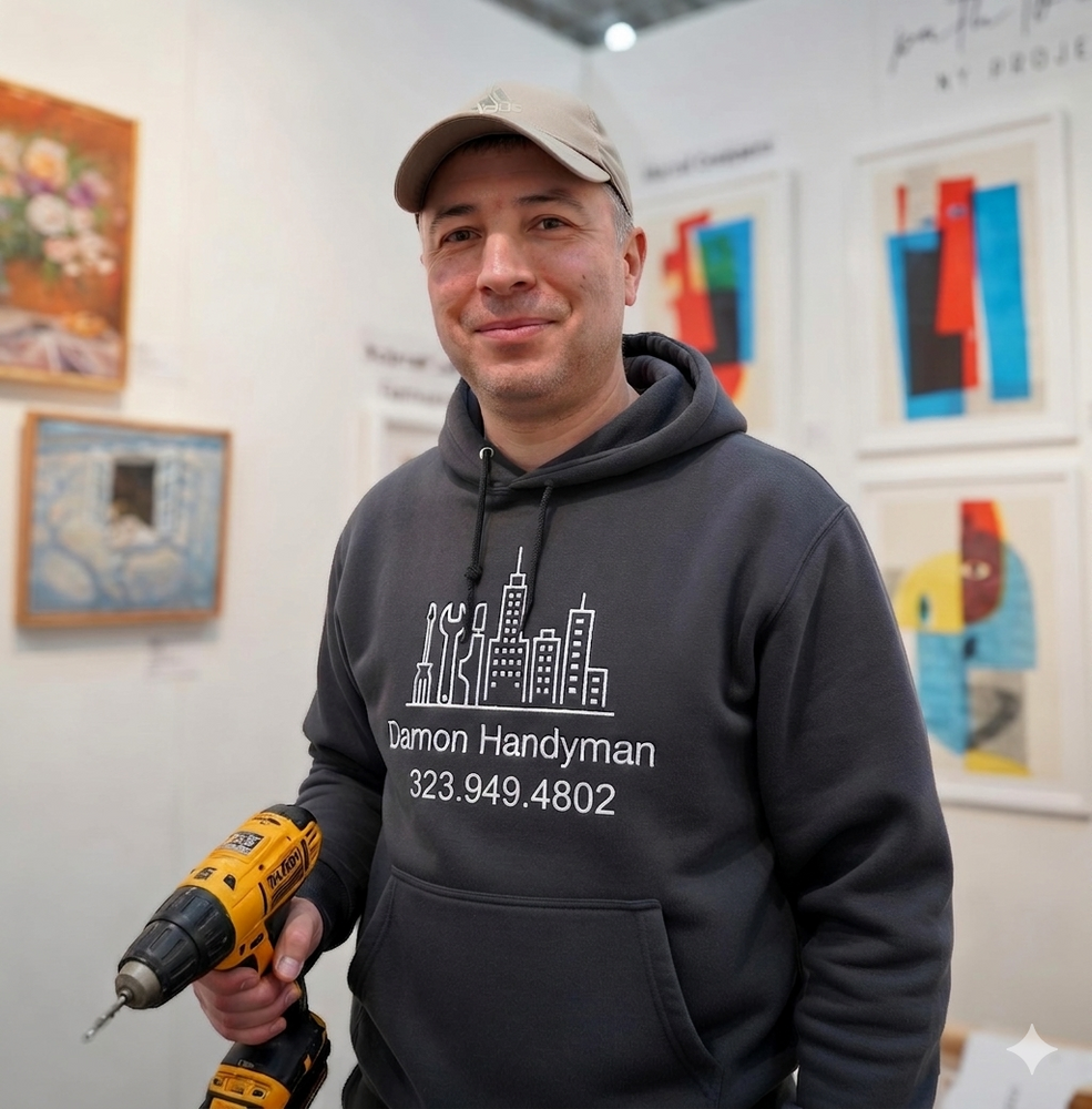 Picture hanging and art installations for Damon Handyman in Manhattan, NY