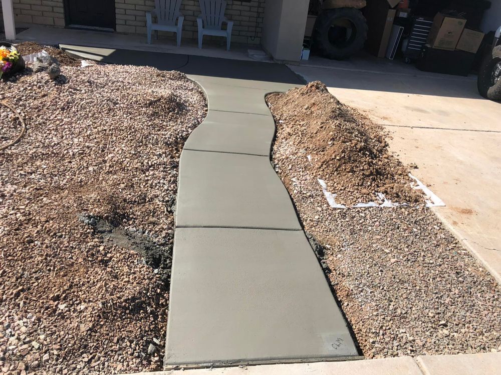 Our Sidewalk Installation service offers durable, expertly crafted concrete walkways that enhance curb appeal and ensure safety. Trust our skilled team for professional, timely installations tailored to your property's unique needs. for Gaitan Custom Concrete LLC in Chandler, AZ
