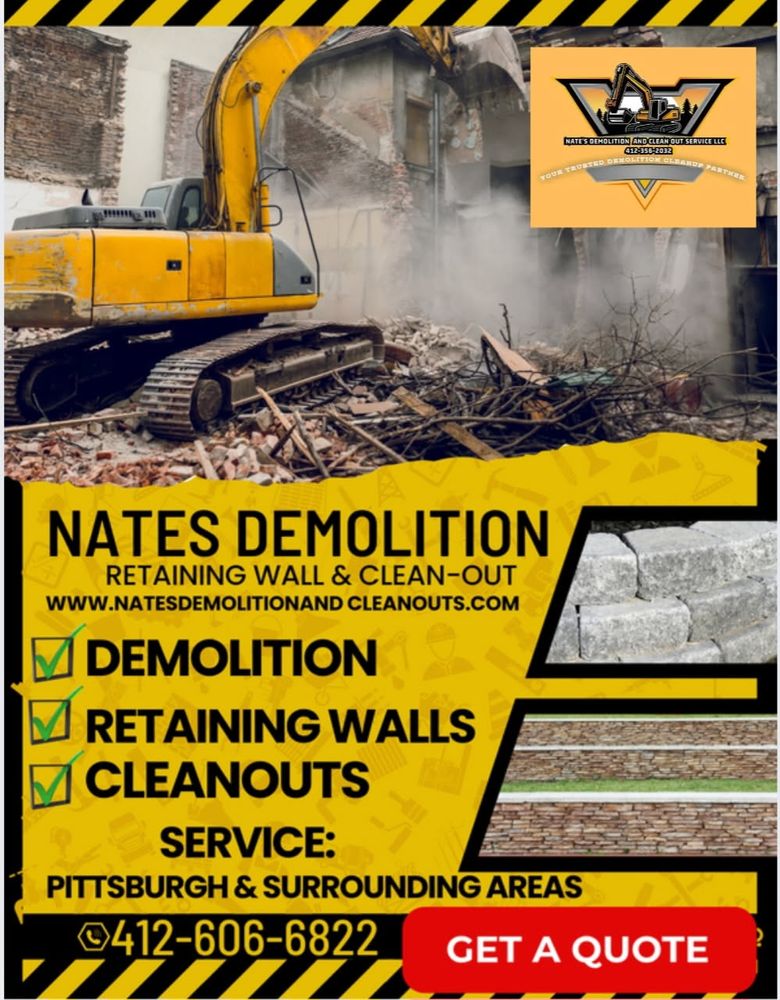Nates Demolition, Retaining Walls, and Clean-Out Services LLC team in Pittsburgh, PA - people or person