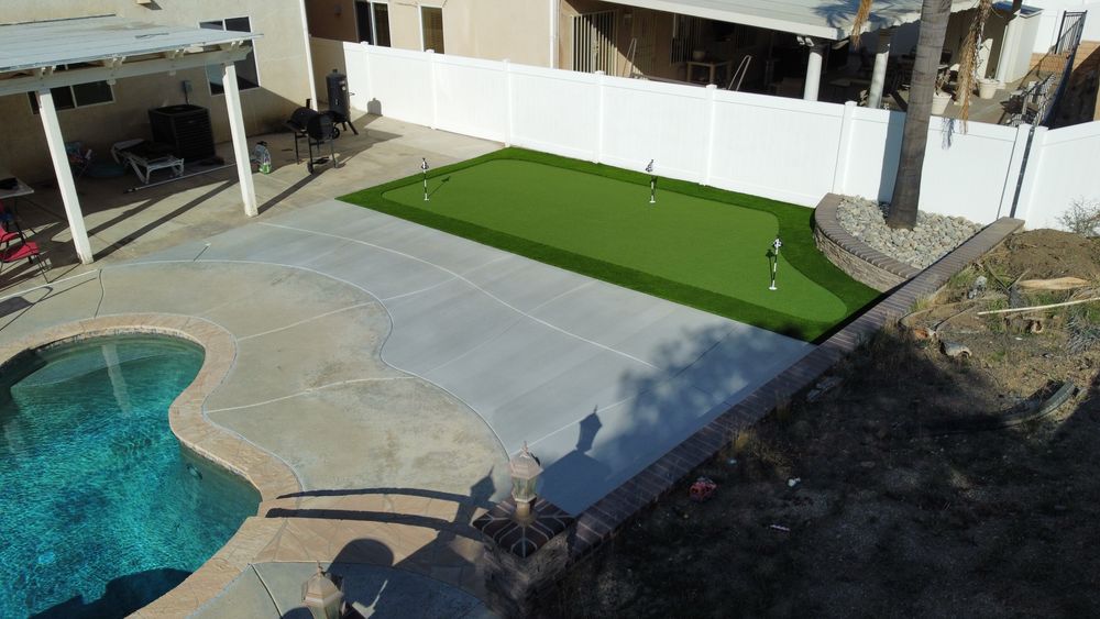 Putting Greens for Aidan Jade Landscaping in Riverside County, CA