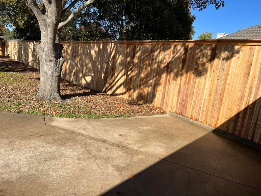 Fence Installation for JSL Woodworks and Contracting in Midlothian, TX