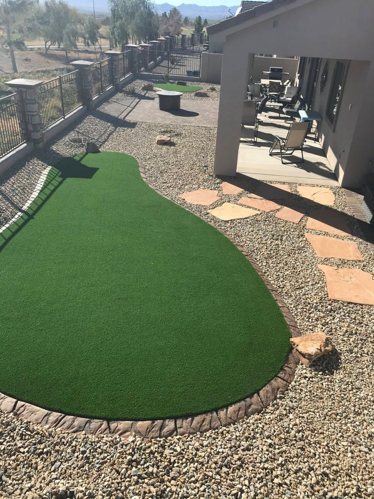 Discover our Artificial Turf Installation service, offering a low-maintenance, eco-friendly lawn solution. We ensure competitive artificial turf installation costs for homeowners seeking an attractive and durable outdoor space transformation. for Infinity Concepts Landscaping in Bullhead City, AZ