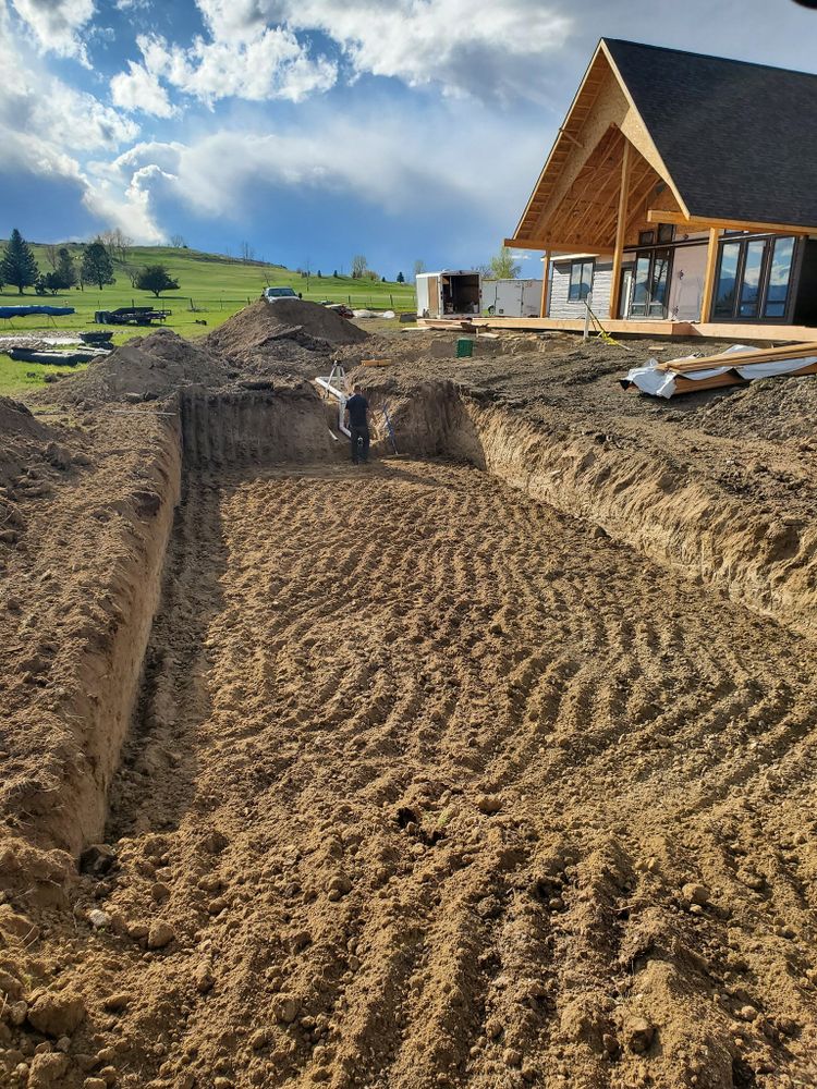 Our foundation digging service provides precise, reliable excavation to ensure a strong and stable base for your home construction project, prioritizing safety and efficiency in every step of the process. for Precision Excavation and Septic Systems in Sheridan, WY