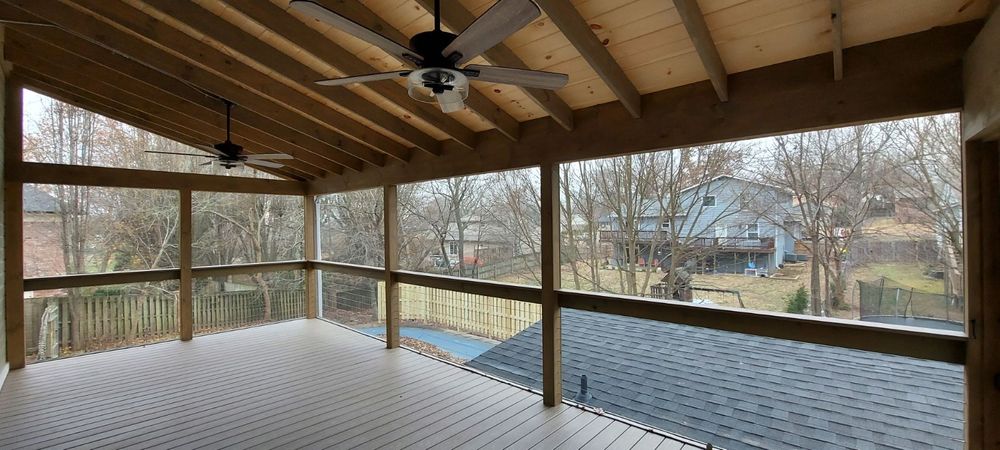 Enhance your home with our custom sunrooms, designed to bring natural light and scenic views indoors. experience comfort year-round with expertly crafted spaces that blend seamlessly with your home's architecture. for NWA Custom Decks & Builds in Bentonville, AR