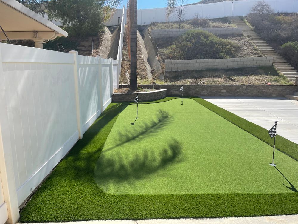 Putting Greens for Aidan Jade Landscaping in Riverside County, CA