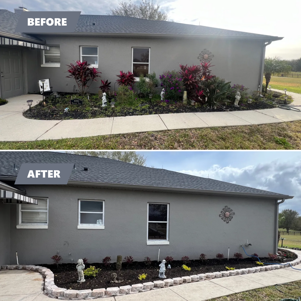 Landscape with retaining wall for Thurmond & Sons Landscaping  in Montverde, FL