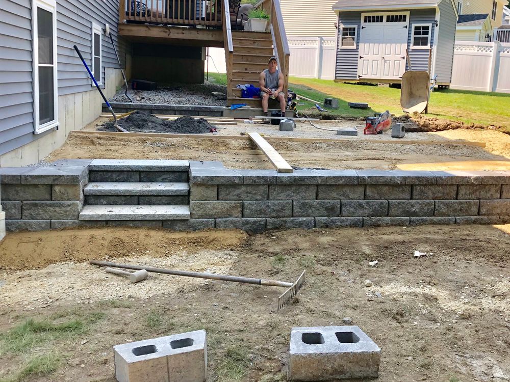 Retaining Walls for Brouder & Sons Landscaping and Irrigation in North Andover, MA