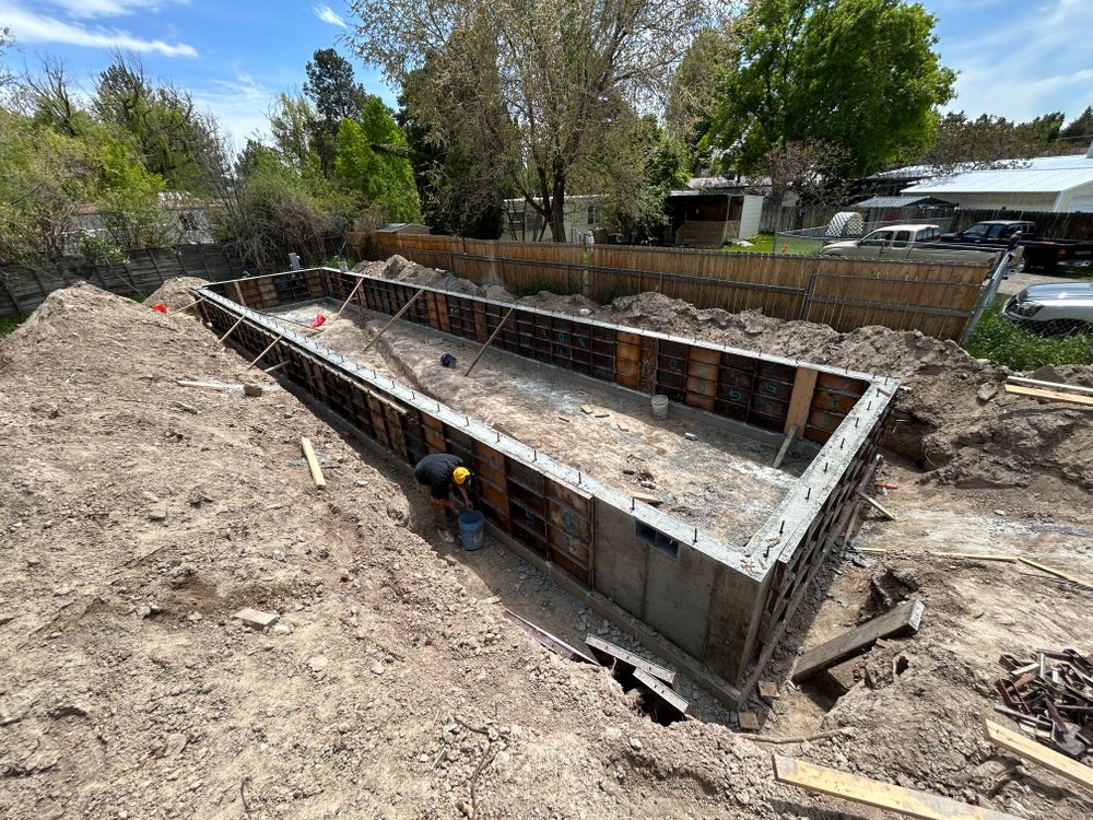 Concrete work for Remington Builders in Idaho Falls, ID