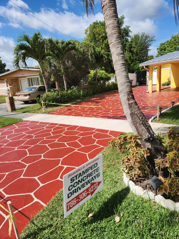 All Photos for Beautiful and Affordable Stamped Concrete by Castilla Concrete Finish Design Corp in Sunrise, FL