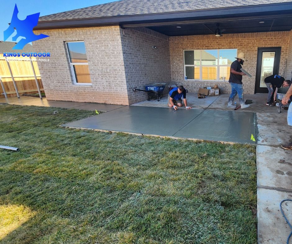 Custom Pool Construction for Kings Outdoor in Amarillo, TX