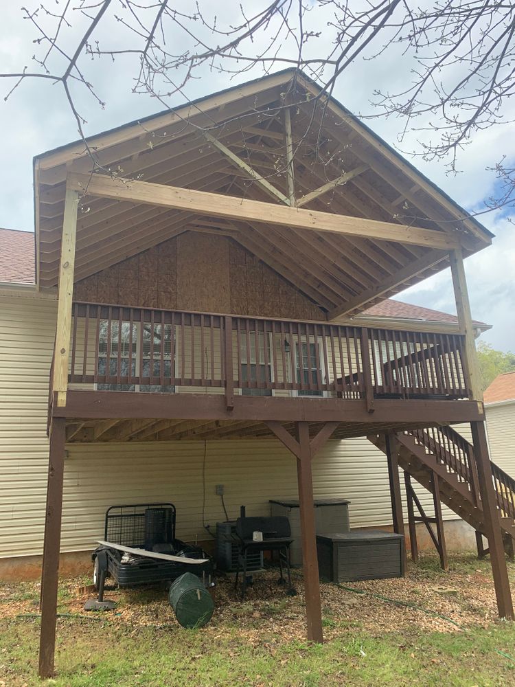 Decking work for Compadres Concrete in Griffin, GA