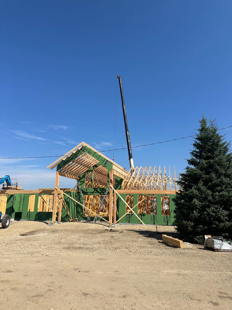 Framing for R&H Homes in Bozeman, MT
