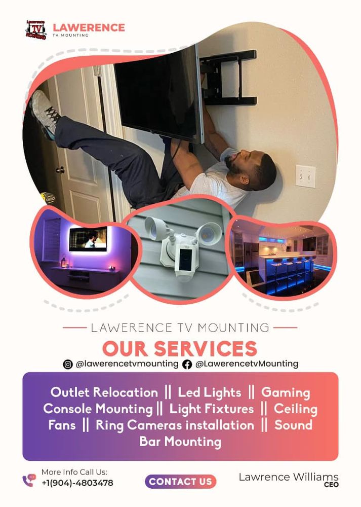 Lawerence TV Mounting team in Jacksonville, Florida - people or person