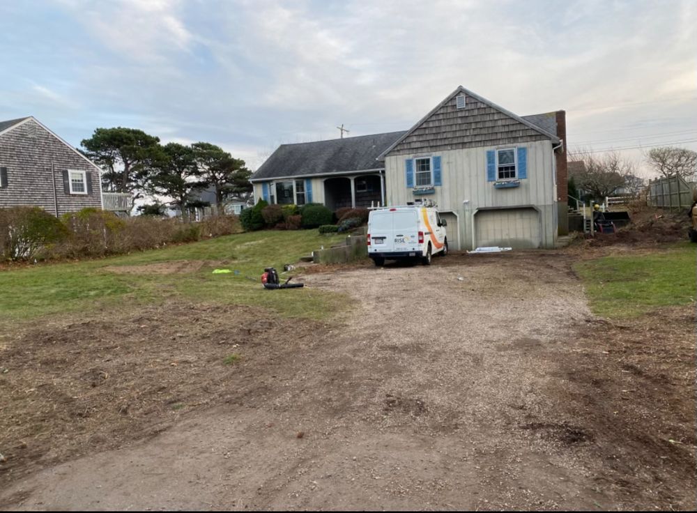 Landscape Installation for Gonsalves Masonry & Construction in Maynard, MA