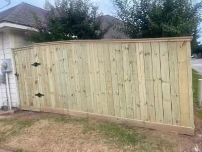 Our professional fencing services offer homeowners high-quality installation and repair of fences, ensuring privacy, security, and aesthetic appeal to enhance your property's value and curb appeal. for Alpha Shack Construction in Conroe, TX