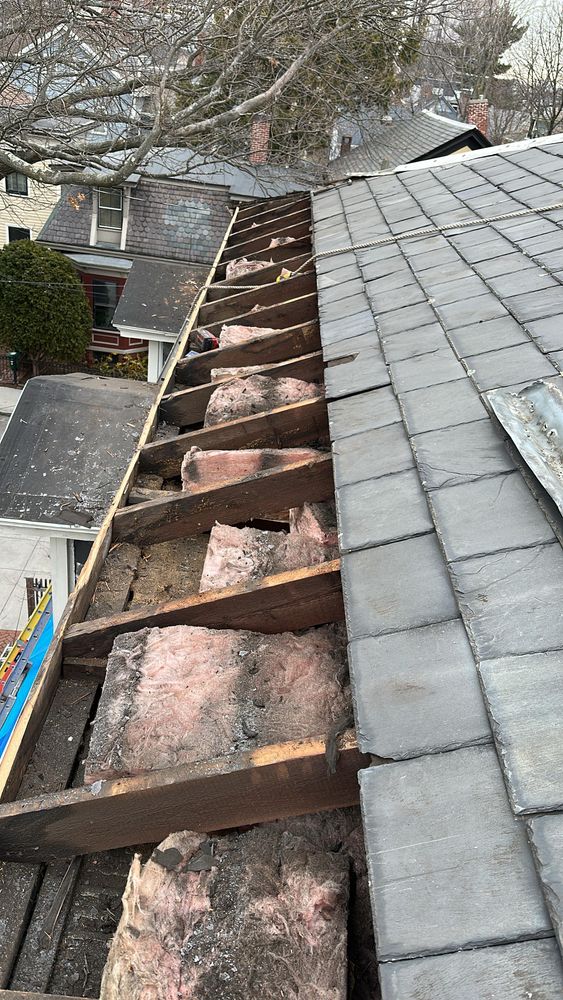 Slate Roofing repairs and replacements for All For U Roofing & Masonry in Boston, MA