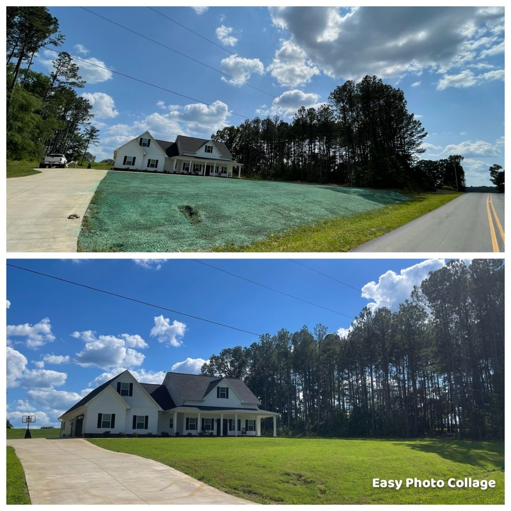 Before & After for CreekSide HydroSeeding & EarthWorks in Calhoun, GA