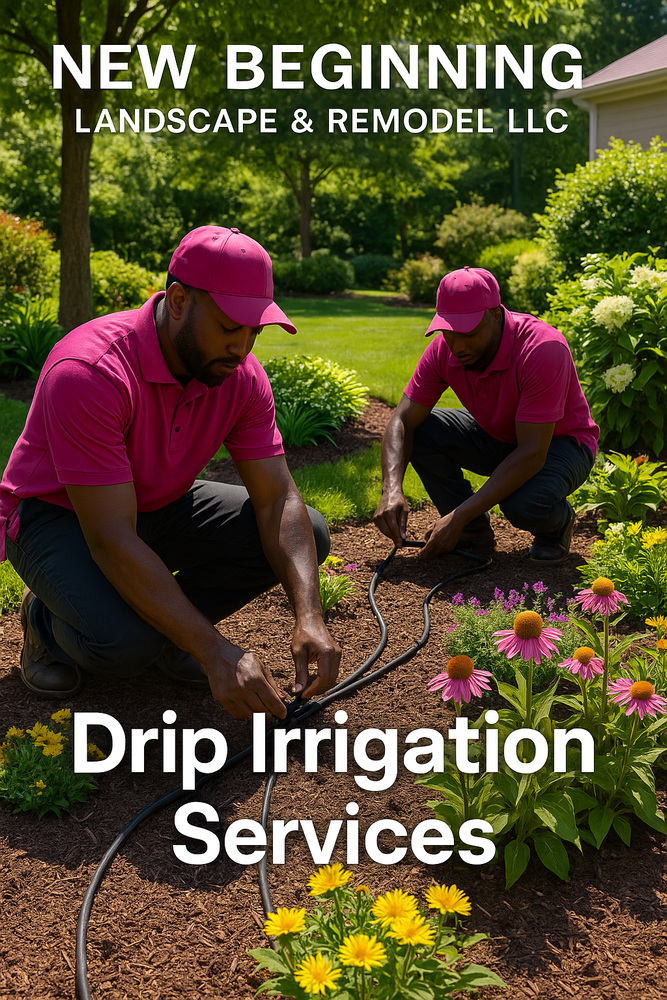 Our drip irrigation system service delivers water directly to your plants' roots, ensuring efficient and effective hydration while conserving water. Maximize plant health and minimize maintenance with this technology. for New Beginning Landscape & Remodel LLC in Atlanta, GA