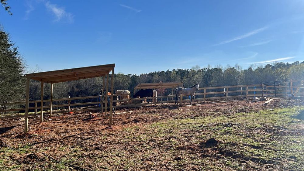 Enhance your property's security and aesthetics with our reliable agricultural fencing solutions, designed to protect livestock and crops while seamlessly blending into your landscape. Durable, customizable options for every homeowner's needs. for Browns' Fencing & Equipment in Fairmount, GA