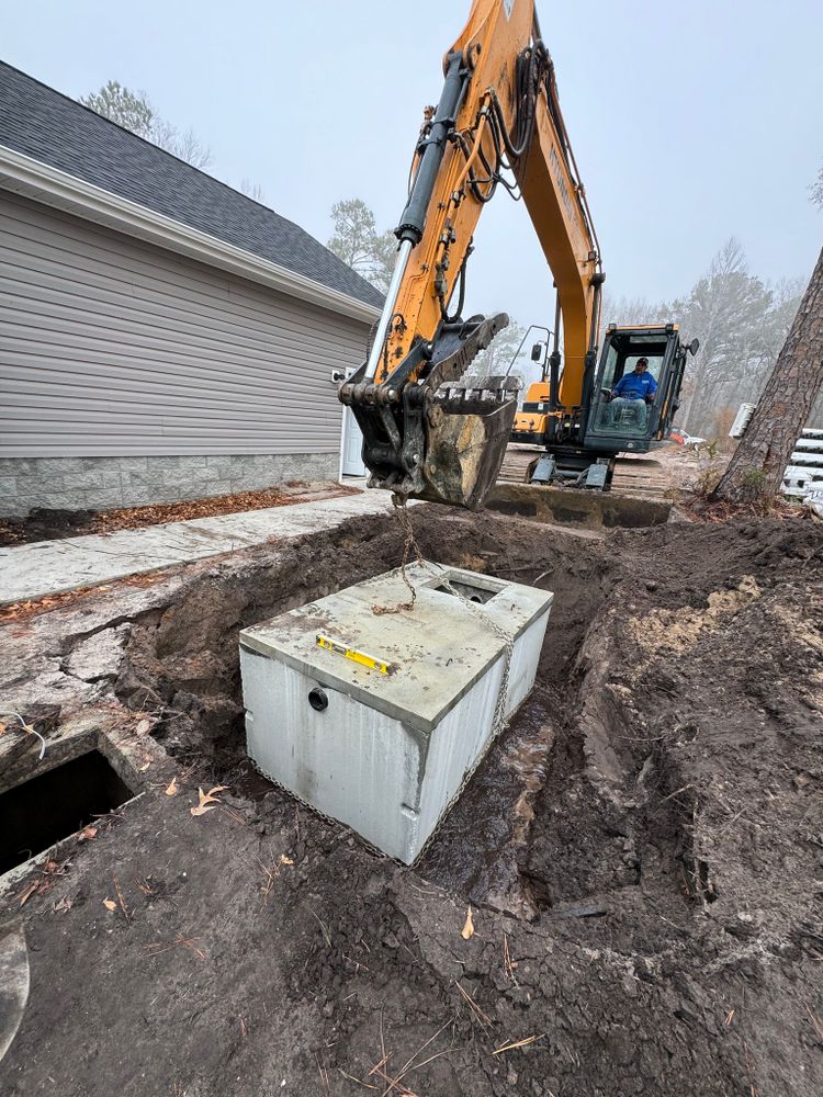 Excavating for Beards Creek Construction in Grantsboro, NC