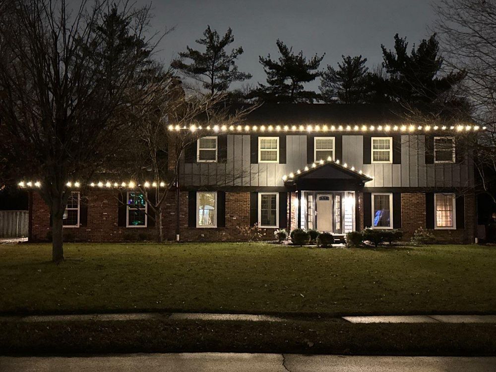 Residential Christmas Light Installation for Indiana Christmas Light Installers in Eaton, IN