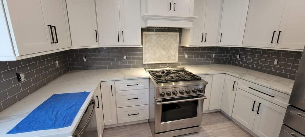 Our Backsplashes service offers homeowners a wide selection of stylish and functional options to enhance the appeal and protect their walls in kitchens, bathrooms, or any other area. for P&L Tile in Londonderry, NH