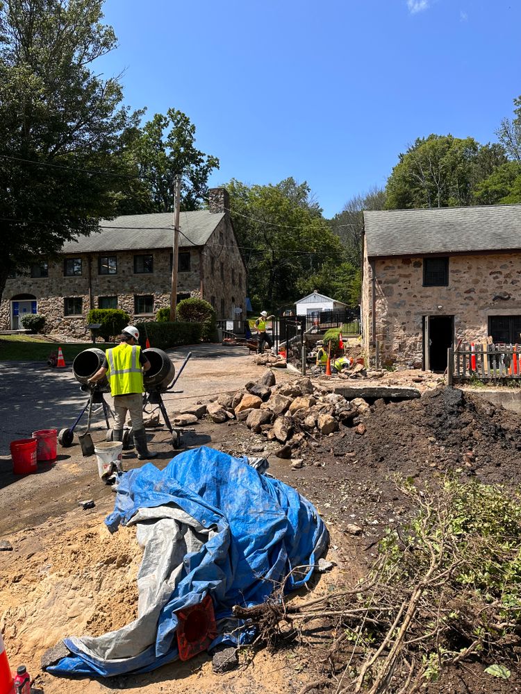 Warren hills School District waterway restoration  for Sneider & Sons, LLC in North East, USA